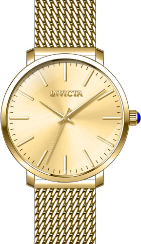 Invicta Women's 45147 Angel Quartz 3 Hand Gold Dial Watch