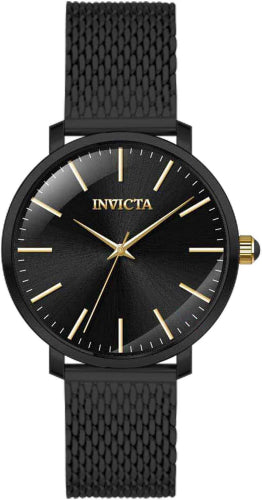 Invicta Women's 45149 Angel Quartz 3 Hand Black Dial Watch