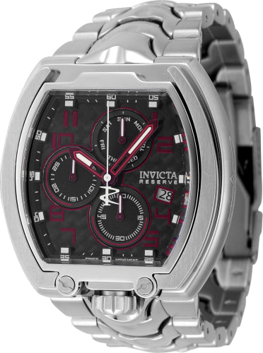 Invicta Men's 45193 Reserve Quartz Multifunction Black, Burgundy Dial Watch