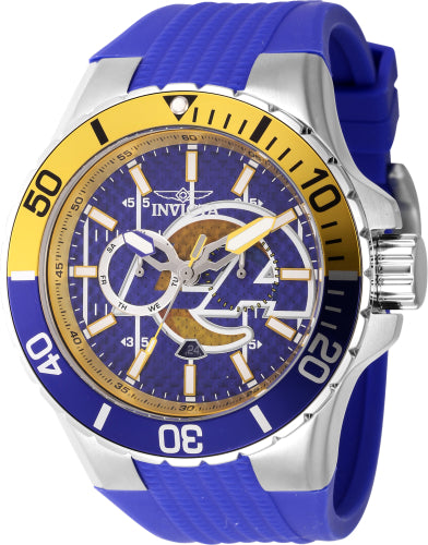 Invicta Men's 45405 NFL Los Angeles Rams Quartz Multifunction Blue Dial Watch