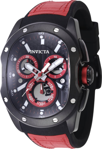 Invicta Men's 45436 Lupah Quartz Chronograph Black Dial Watch