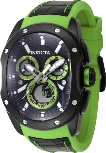 Invicta Men's 45437 Lupah Quartz Chronograph Black Dial Watch