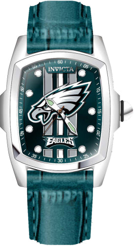 Invicta Men's 45453 NFL Philadelphia Eagles Quartz 2 Hand Green Dial Watch