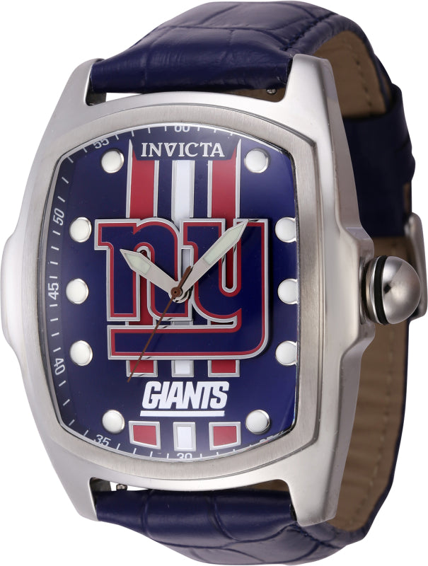 Invicta Men's 45455 NFL New York Giants Quartz 2 Hand Blue Dial Watch