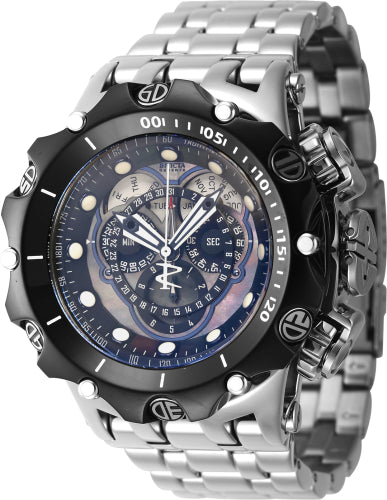 Invicta Men's 45610 Reserve Quartz Multifunction Black, Dark Blue Dial Watch