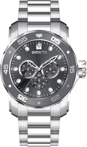 Invicta Men's 45723 Pro Diver Quartz Chronograph Charcoal Dial Watch