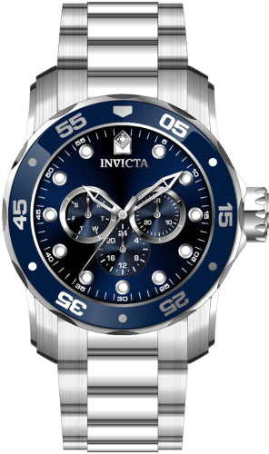 Invicta Men's 45728 Pro Diver Quartz Multifunction Blue Dial Watch