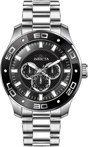 Invicta Men's 45756 Pro Diver Quartz Multifunction Black Dial Watch