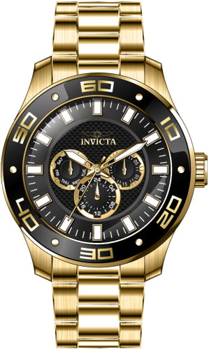 Invicta Men's 45758 Pro Diver  Quartz Multifunction Black Dial Watch