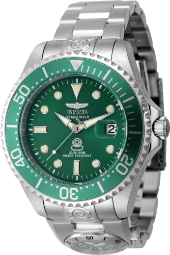 Invicta Men's 45811 Pro Diver  Automatic 3 Hand Green Dial Watch