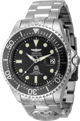 Invicta Men's 45812 Pro Diver  Automatic 3 Hand Black Dial Watch