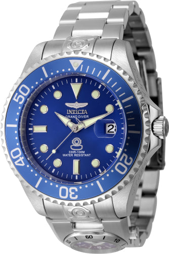 Invicta Men's 45813 Pro Diver  Automatic 3 Hand Blue Dial Watch