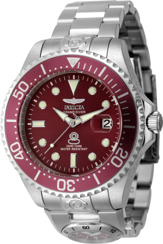 Invicta Men's 45814 Pro Diver  Automatic 3 Hand Red Dial Watch