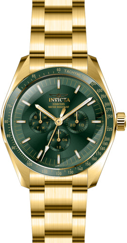 Invicta Men's 45963 Specialty  Quartz Chronograph Green Dial Watch