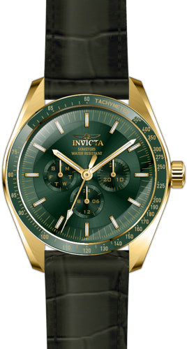 Invicta Men's 45964 Specialty  Quartz Chronograph Green Dial Watch