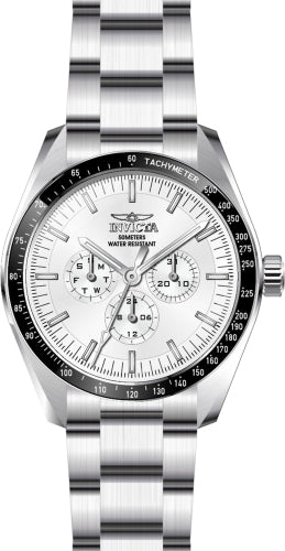 Invicta Men's 45966 Specialty  Quartz Chronograph Silver Dial Watch