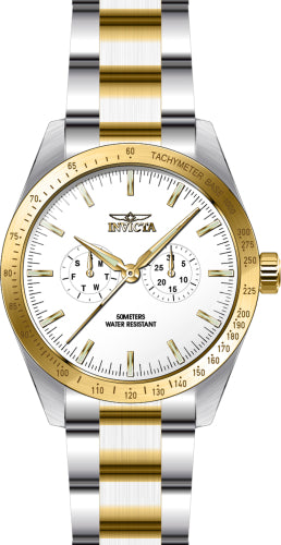 Invicta Men's 45976 Specialty  Quartz Multifunction White Dial Watch