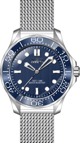 Invicta Men's 45981 Pro Diver Quartz 3 Hand Blue Dial Watch