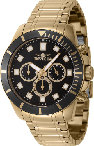 Invicta Men's 46042 Pro Diver Quartz Chronograph Black Dial Watch