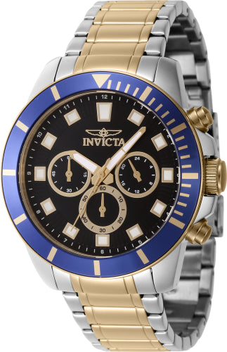 Invicta Men's 46047 Pro Diver Quartz Chronograph Black Dial Watch