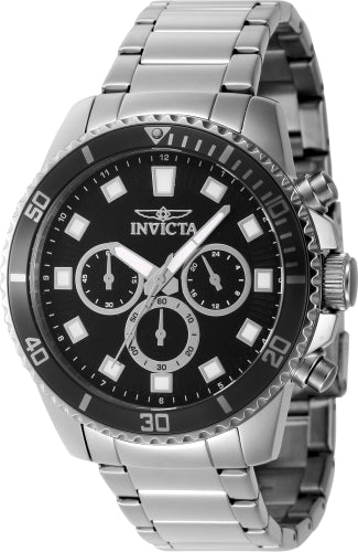 Invicta Men's 46050 Pro Diver Quartz Chronograph Black Dial Watch