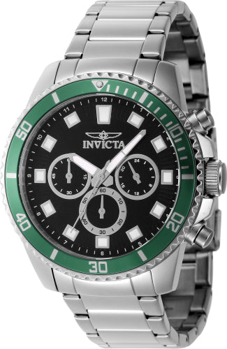 Invicta Men's 46051 Pro Diver Quartz Chronograph Black Dial Watch