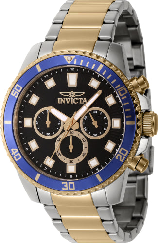 Invicta Men's 46059 Pro Diver Quartz Chronograph Black Dial Watch