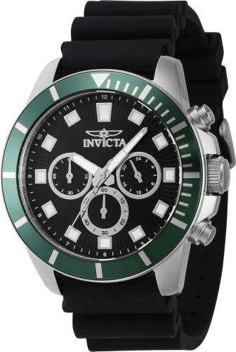 Invicta Men's 46078 Pro Diver Quartz Chronograph Black Dial Watch