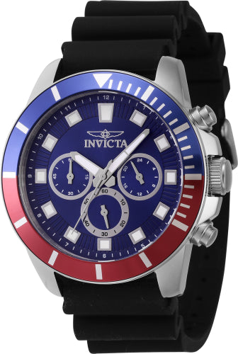 Invicta Men's 46080 Pro Diver Quartz Chronograph Blue Dial Watch
