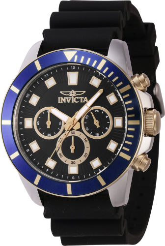 Invicta Men's 46082 Pro Diver Quartz Chronograph Black Dial Watch
