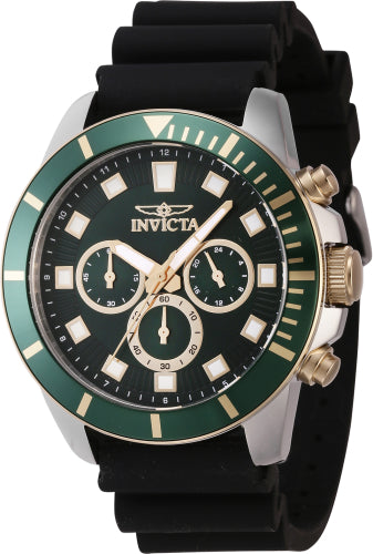 Invicta Men's 46083 Pro Diver Quartz Chronograph Green Dial Watch