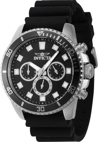Invicta Men's 46085 Pro Diver Quartz Chronograph Black Dial Watch