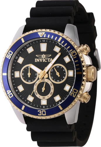 Invicta Men's 46121 Pro Diver Quartz Chronograph Black Dial Watch