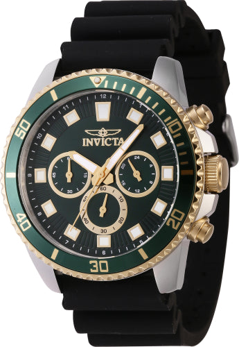 Invicta Men's 46127 Pro Diver Quartz Chronograph Green Dial Watch