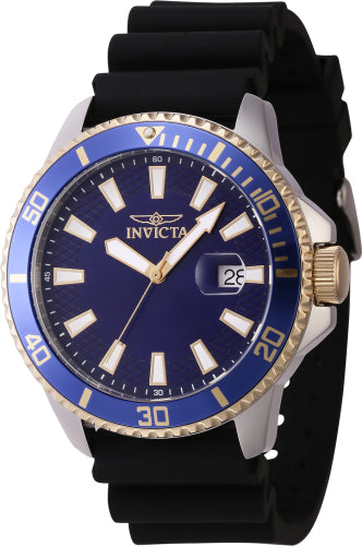 Invicta Men's 46133 Pro Diver Quartz 3 Hand Blue Dial Watch