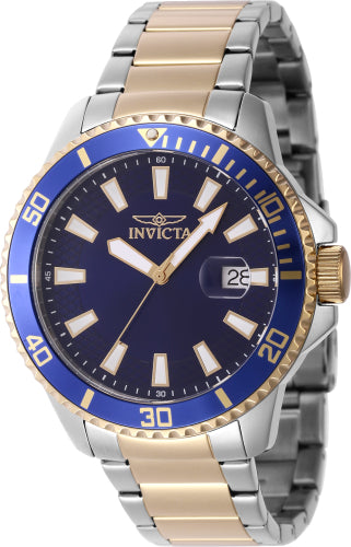 Invicta Men's 46142 Pro Diver Quartz 3 Hand Blue Dial Watch