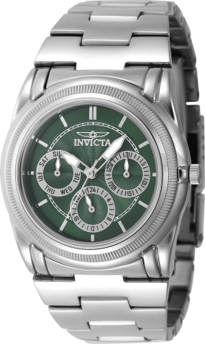 Invicta Women's 46265 Slim Quartz Chronograph Green Dial Watch