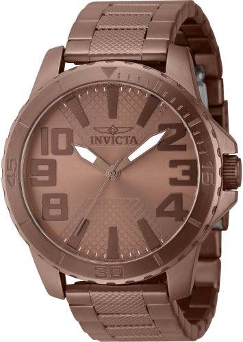 Invicta Men's 46303 Speedway Quartz 3 Hand Brown Dial Watch
