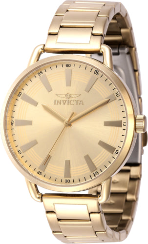 Invicta Women's 46332 Wildflower Quartz 3 Hand Gold Dial Watch