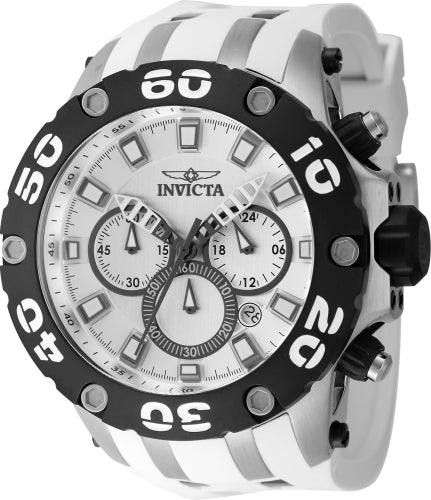 Invicta Men's 46512 Subaqua Quartz Chronograph Silver Dial Watch