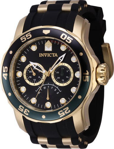 Invicta Men's 46969 Pro Diver Quartz Chronograph Black Dial Watch