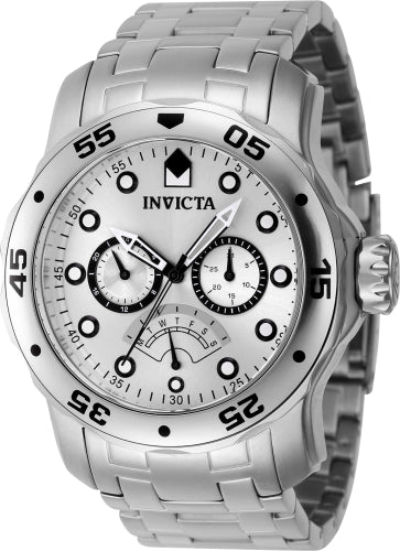 Invicta Men's 46994 Pro Diver Quartz Chronograph Silver Dial Watch