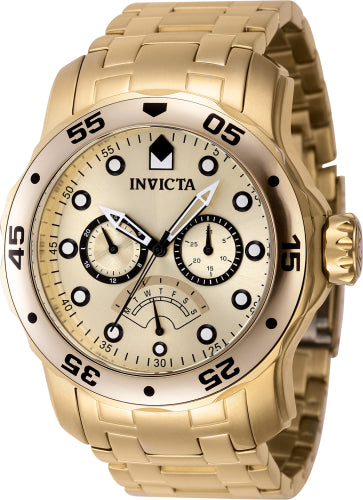 Invicta Men's 46997 Pro Diver Quartz Chronograph Gold Dial Watch