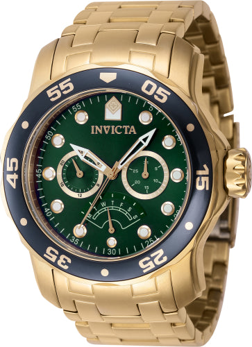 Invicta Men's 46998 Pro Diver Quartz Chronograph Green Dial Watch