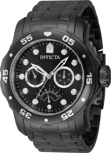 Invicta Men's 47000 Pro Diver Quartz Chronograph Black Dial Watch