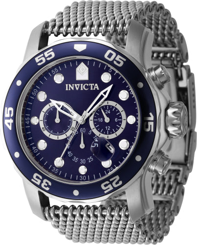 Invicta Men's 47237 Pro Diver Quartz Chronograph Blue Dial Watch