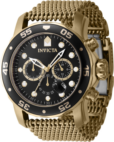 Invicta Men's 47238 Pro Diver Quartz Chronograph Black Dial Watch