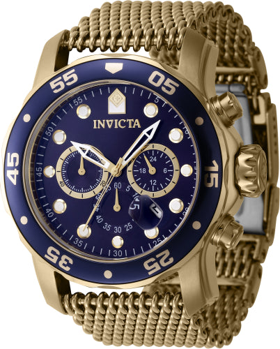 Invicta Men's 47239 Pro Diver Quartz Chronograph Blue Dial Watch