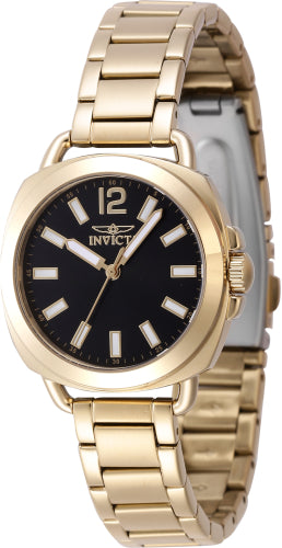 Invicta Women's 47326 Wildflower Quartz 3 Hand Black Dial Watch