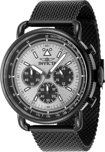 Invicta Men's 47362 Speedway  Quartz Chronograph Silver Dial Watch